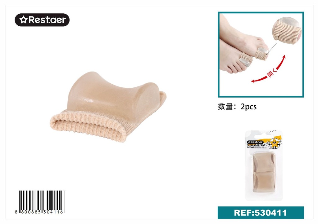 Protector de dedos para pies 2 piezas - Accesorios de calzado