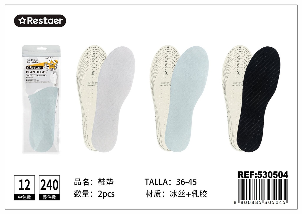 Plantillas de látex de 4MM (número 36-45) - Accesorios de costura