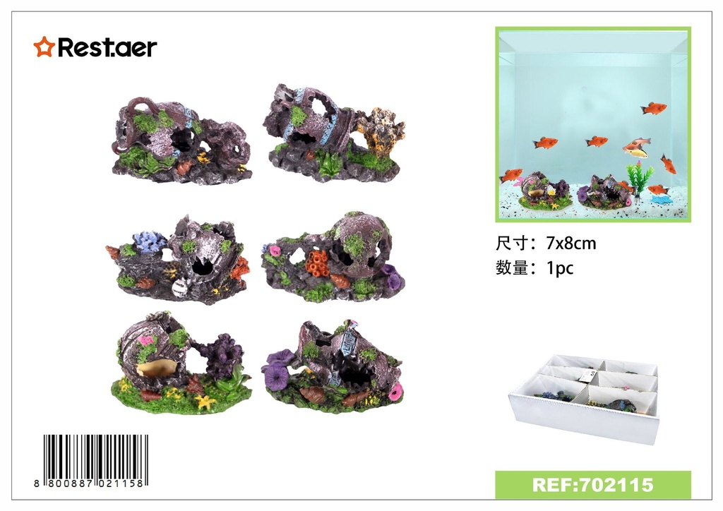 Adorno de acuario 7*8CM - Accesorios de acuario