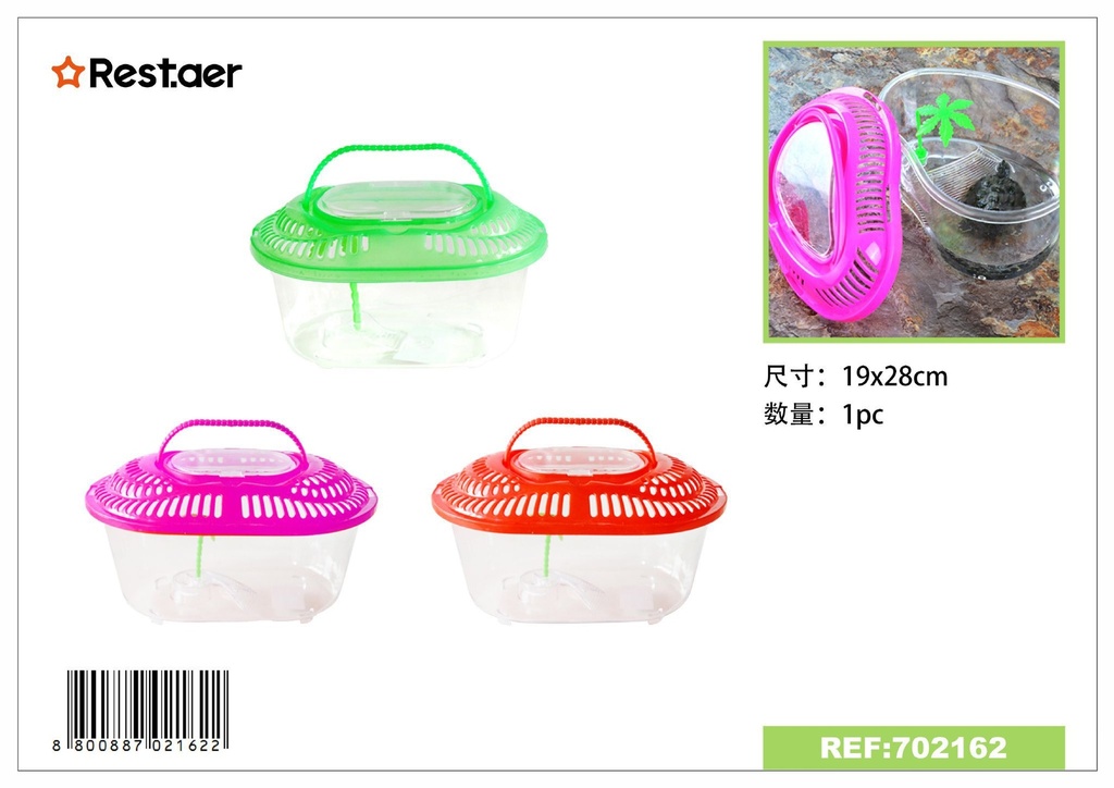 Recipiente grande para tortugas 28x19 cm - Accesorios de acuarios