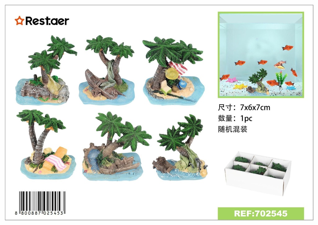 Adorno para acuarios 7*6*7cm - Decoración para acuarios
