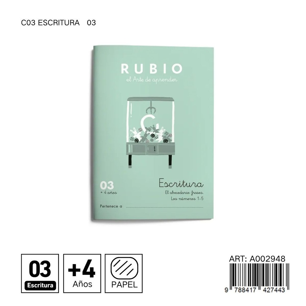 Cuaderno de escritura 03 - Pre-escritura 03