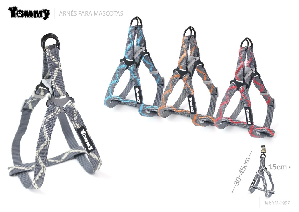 Corrrea para mascotas 1.5*30-45 cm - Accesorios de nylon
