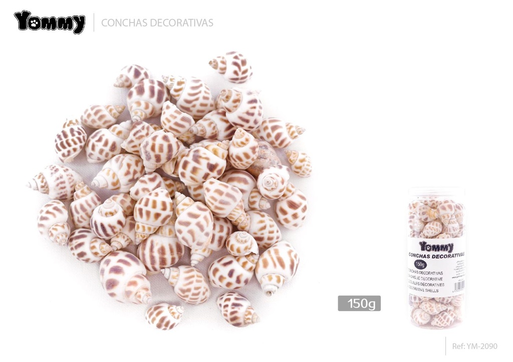 Conchas decorativas 150g - Decoraciones para acuarios