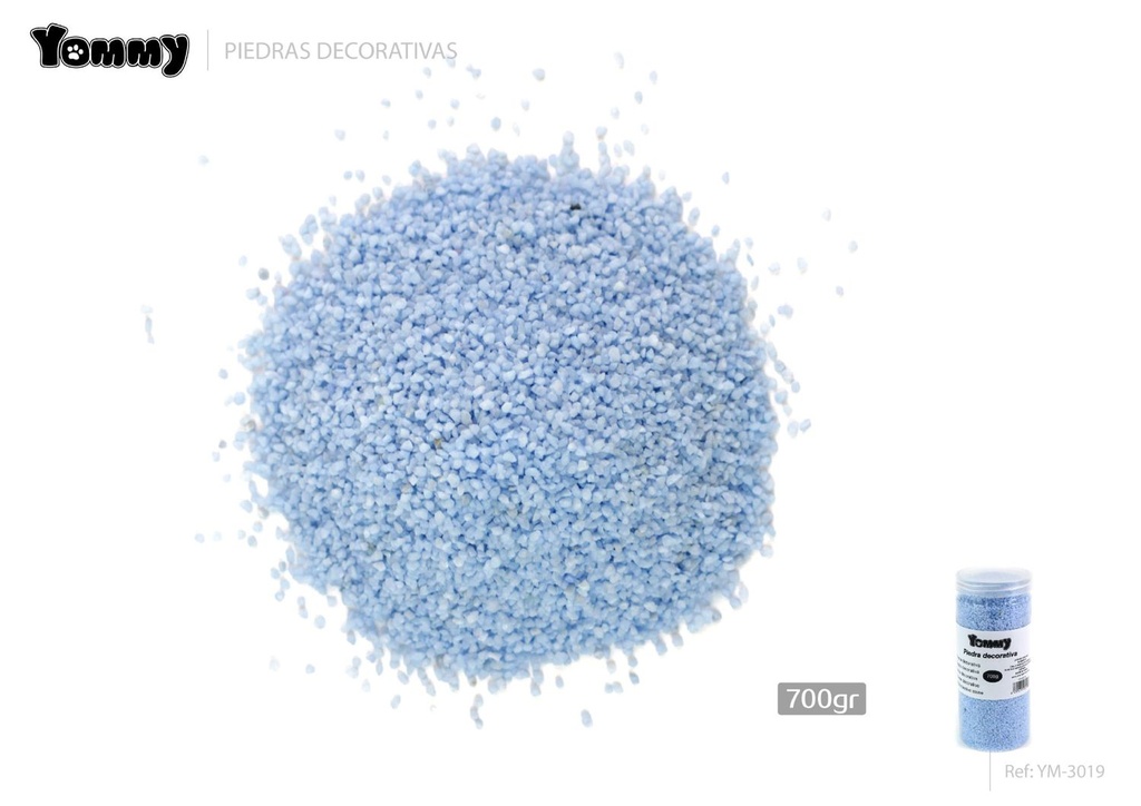 Arena azul cielo decorativa para acuarios 700g - Decoración para acuarios