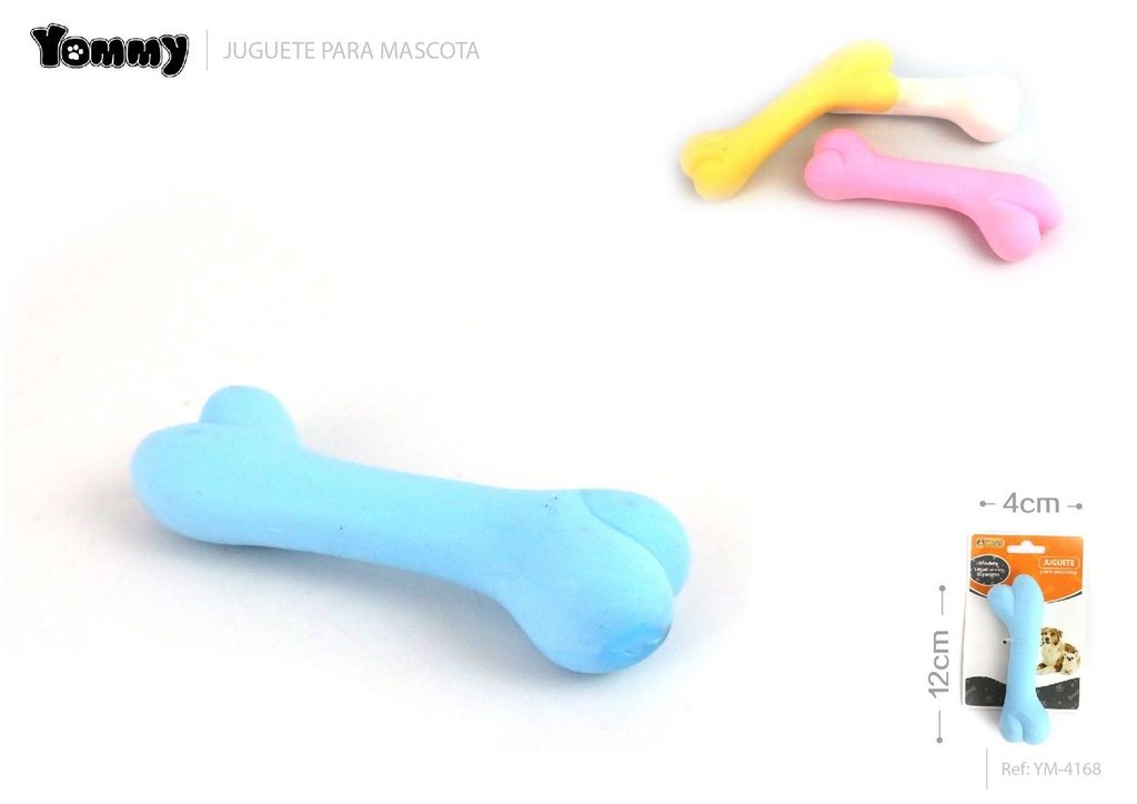 Juguete de caucho 12*4*2.5 cm - Juguete para mascotas