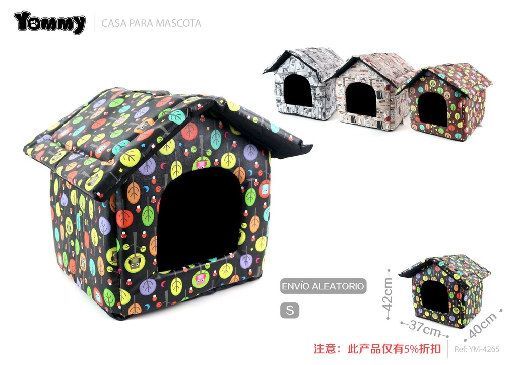 Casa para mascotas de PU S 42*40*37cm - Accesorios para mascotas