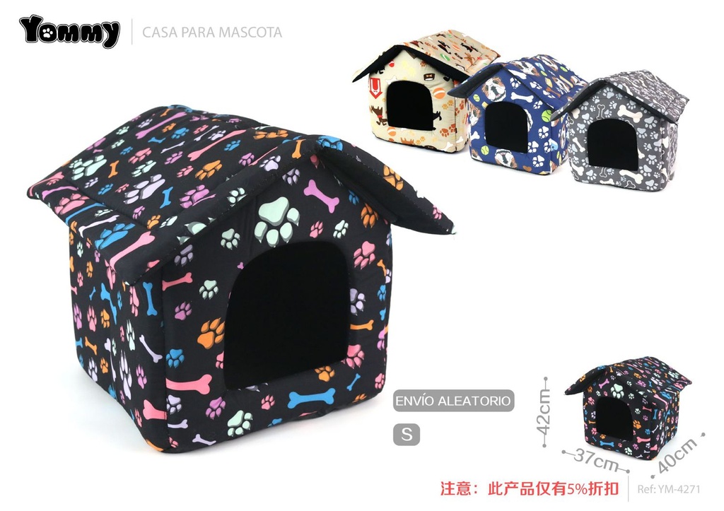 Casa para mascotas S 42*40*37 cm - Accesorios para mascotas