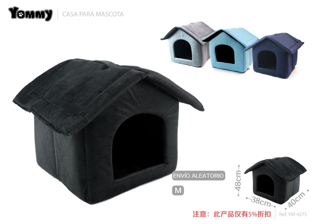 Casa para mascotas M 46x49x41 cm - Accesorios para mascotas