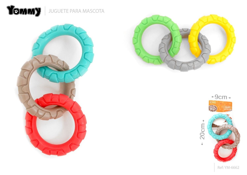Juguete TPR interactivo 20*9 cm - Juguete para mascotas