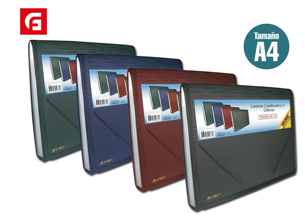 Clasificador A4 caja mate - Material de oficina