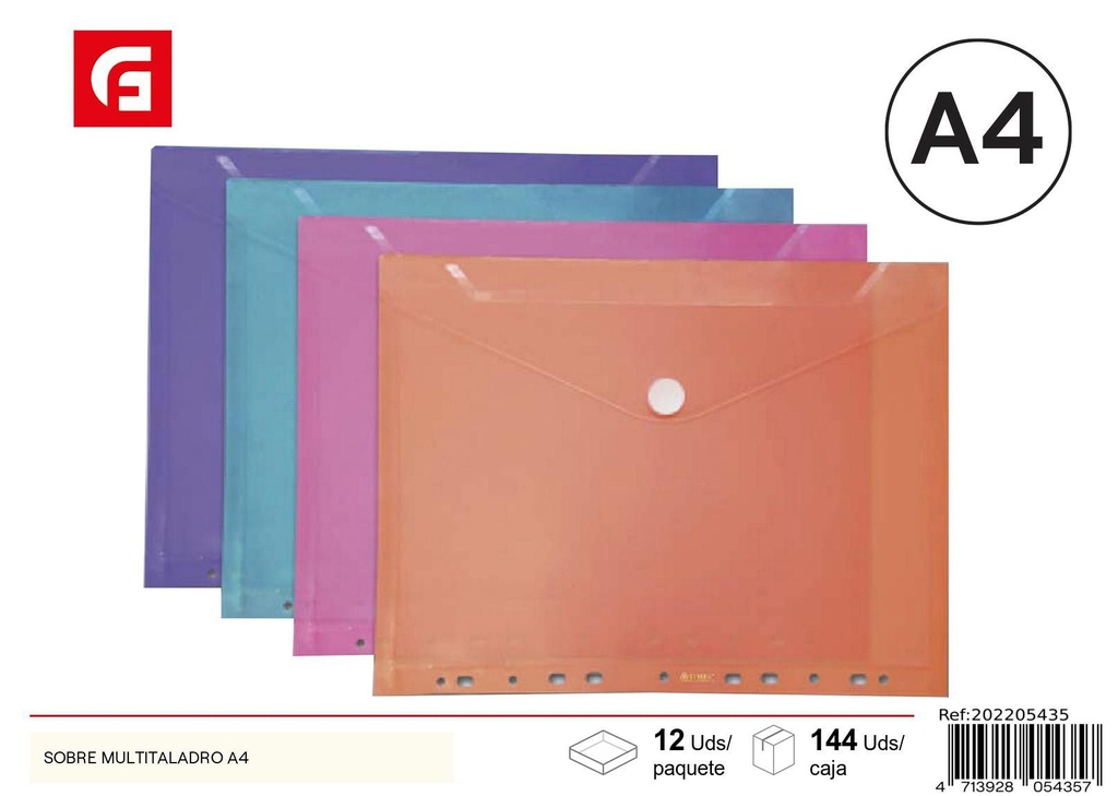 Carpeta multitaladro A4 - Material de oficina