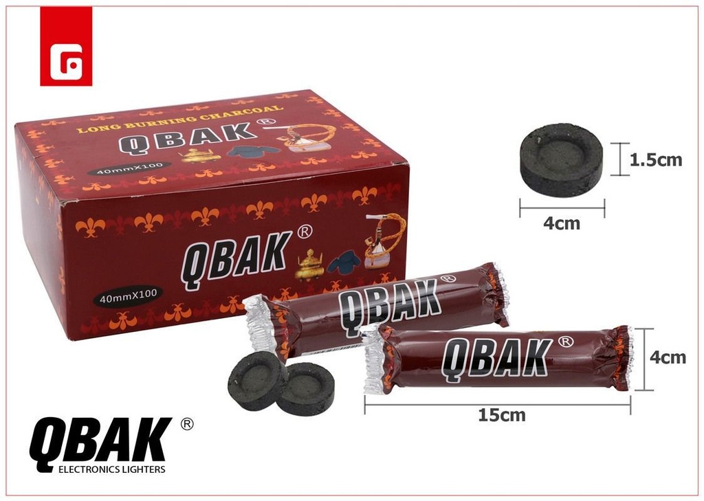 Carbon Qbak - Artículos de fumador y carbón para shisha