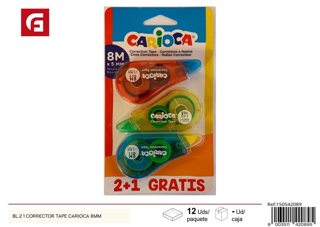 Cinta de corrección 3 pcs - Accesorios de oficina 
