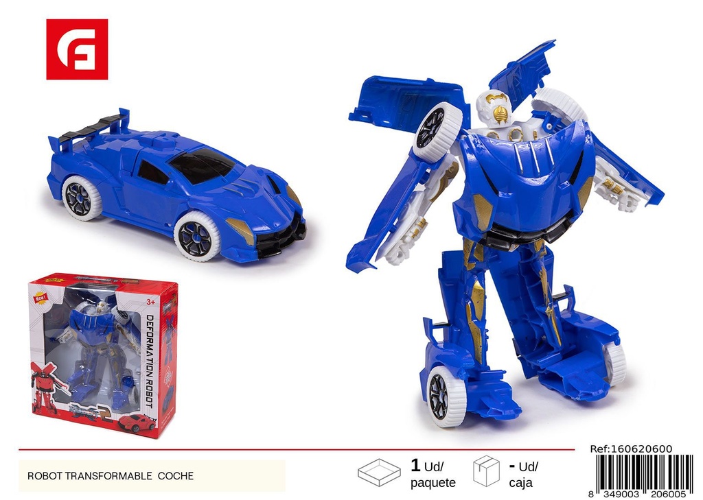 Robot transformable a coche - Juguete robot versátil