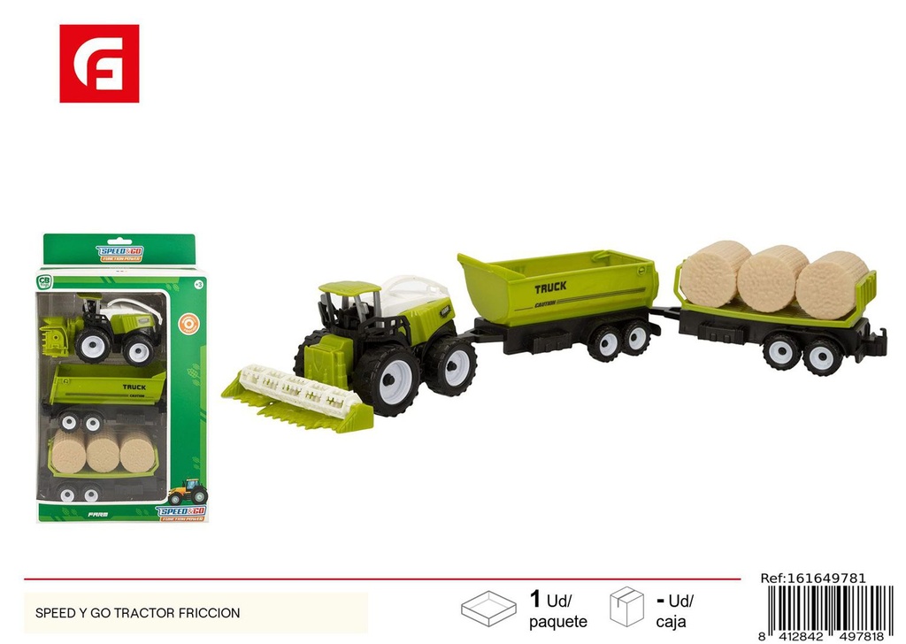 Juguete tractor friccional Speed y Go - Juguetes de coches