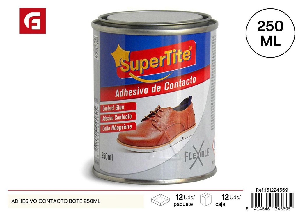 Adhesivo contacto en botella 250ml - Adhesivos y manualidades