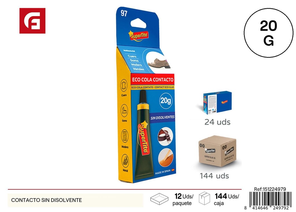 Adhesivo contacto sin disolvente - Materiales de manualidades