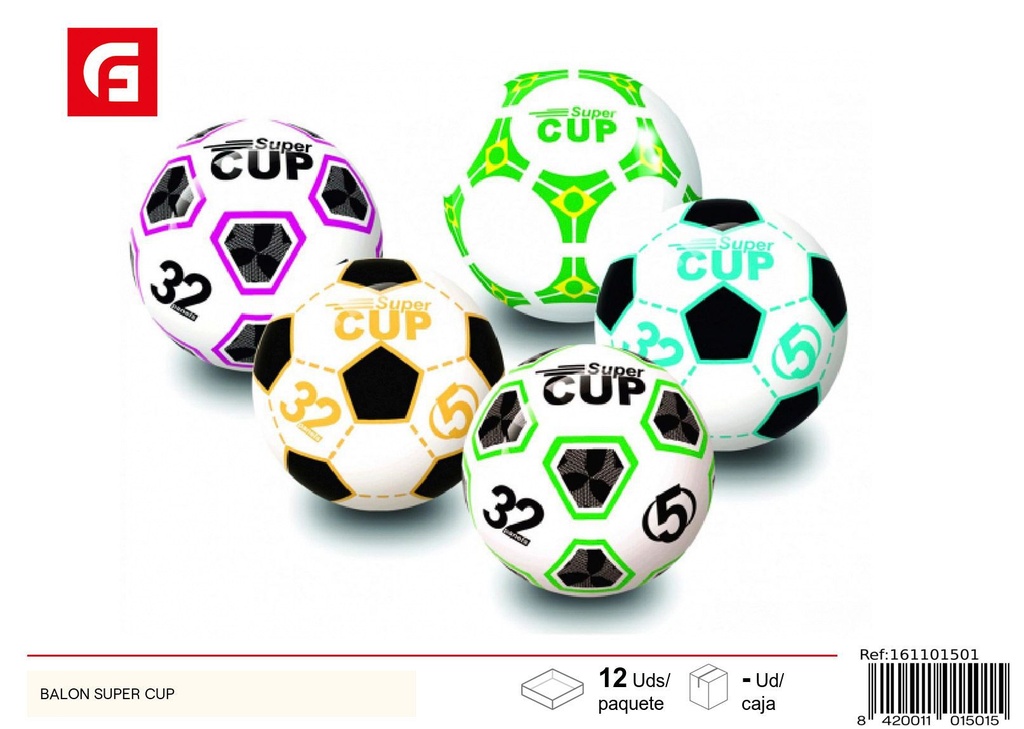 Balón super cup - Juguete de fútbol para juegos recreativos