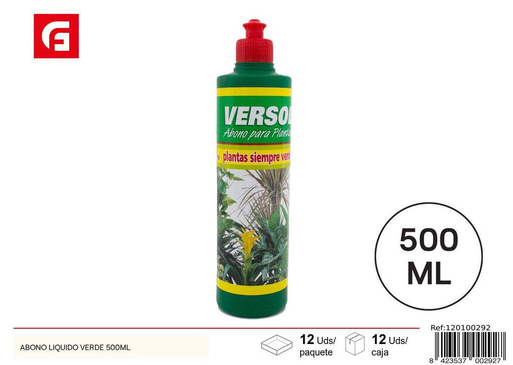 Abono líquido verde 500 ml - Abonos y fertilizantes de jardín