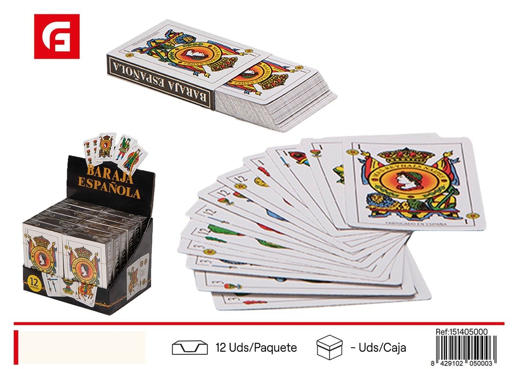 Baraja española con cartón - Juegos de mesa y entretenimiento