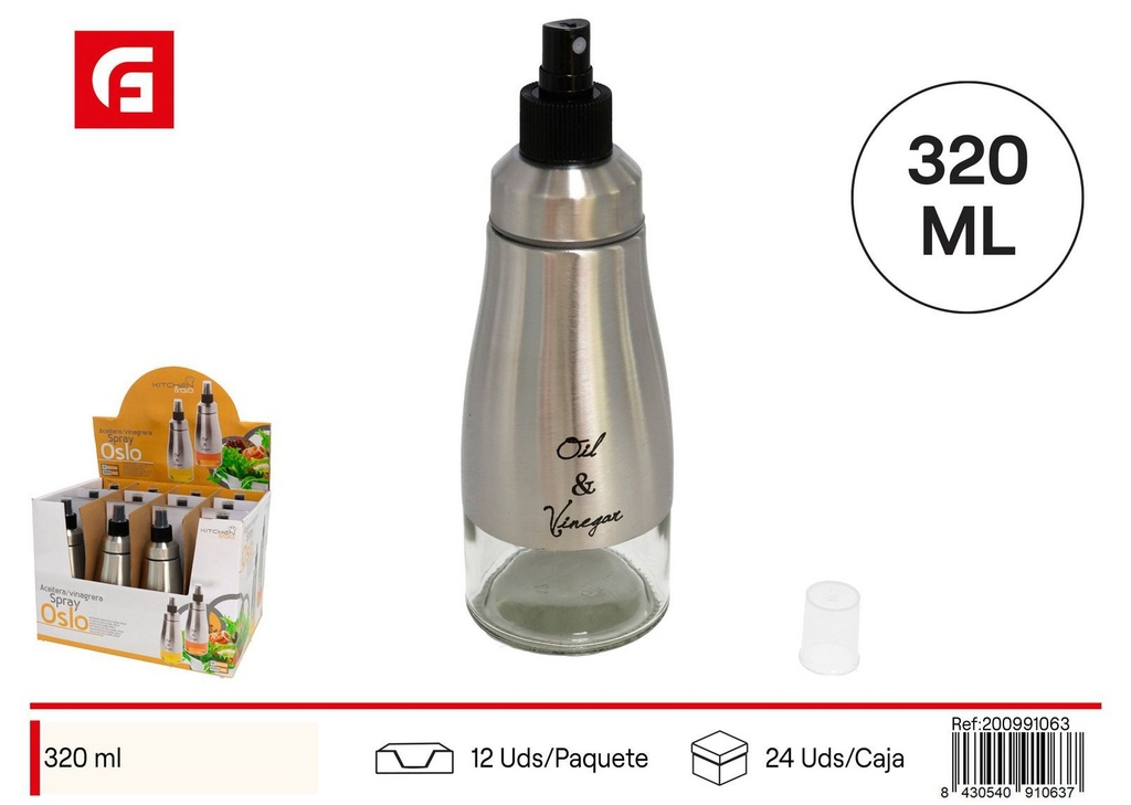 Vinagrera Oslo spray 320 ml - Utensilio de cocina