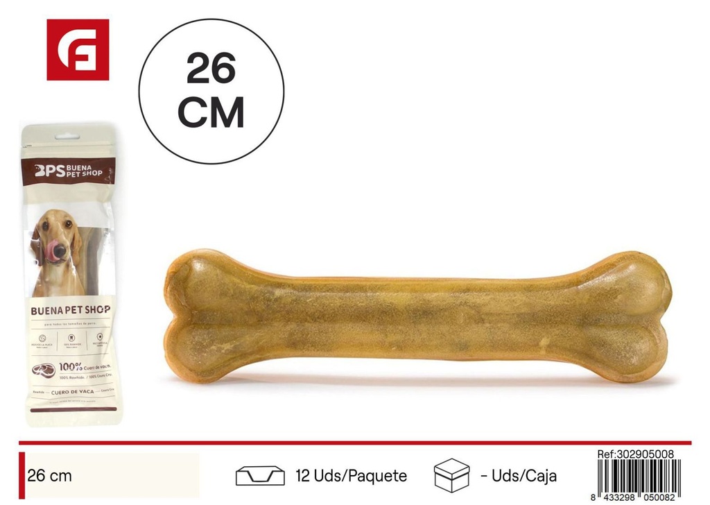 Hueso prensado de 26 cm - Snacks para perros