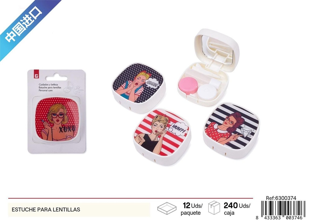 Estuche para lentillas blanco - Accesorios de belleza