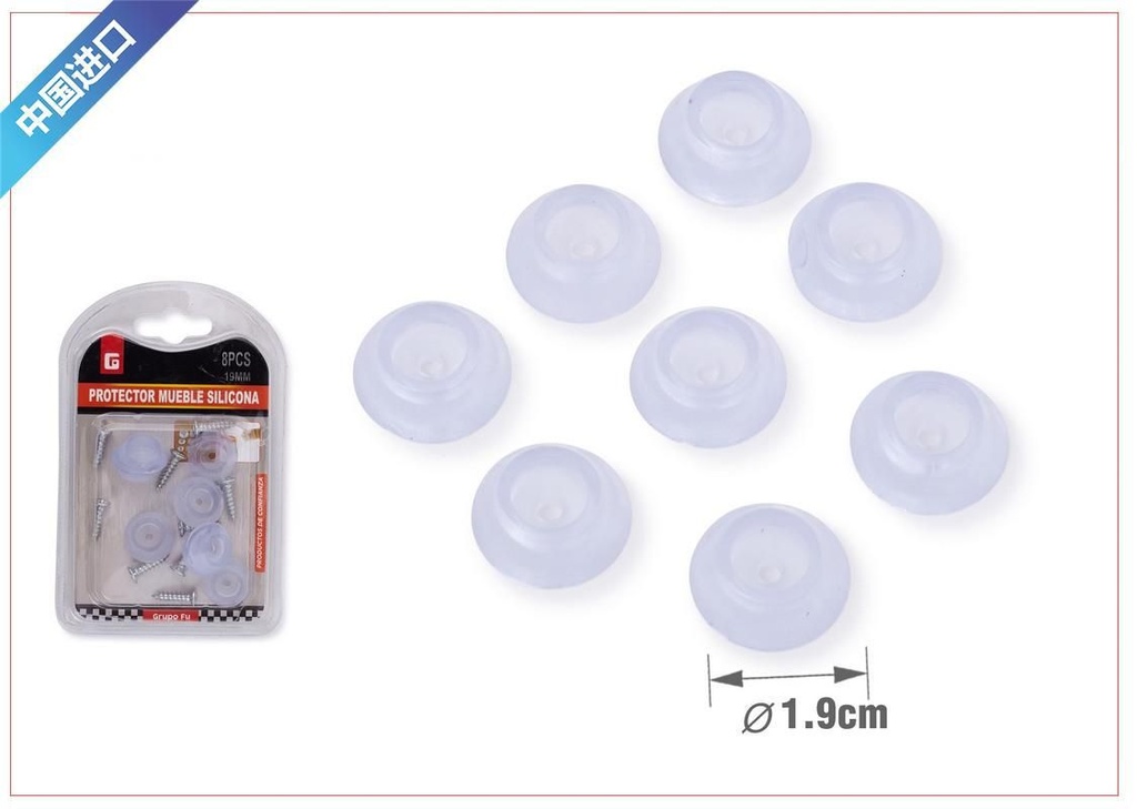 Protector de patas de 19 mm - Accesorios de ferretería para muebles