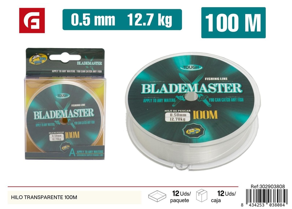 Hilo transparente 100m - Accesorios para mascotas