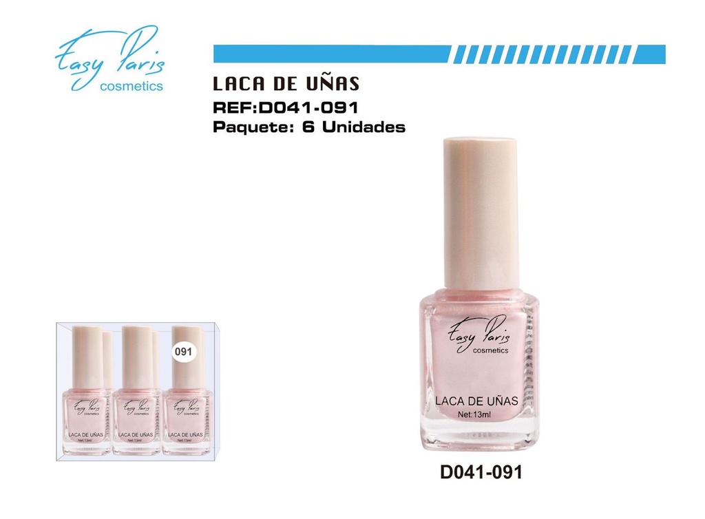 Esmalte de uñas ROSA PERLA 6/U - Cosméticos