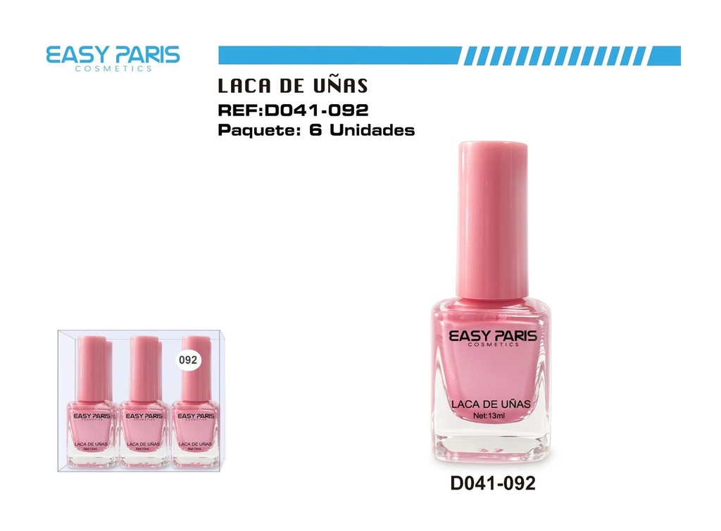 Laca de uñas Easy Paris 6 unidades - Cosméticos y cuidado personal
