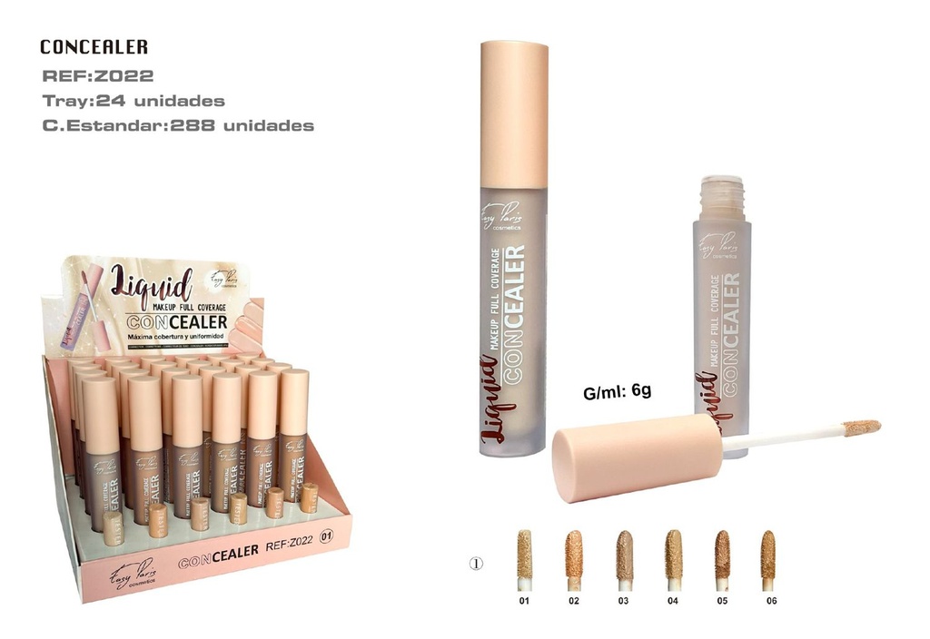 Corrector máxima cobertura 24/u - Maquillaje