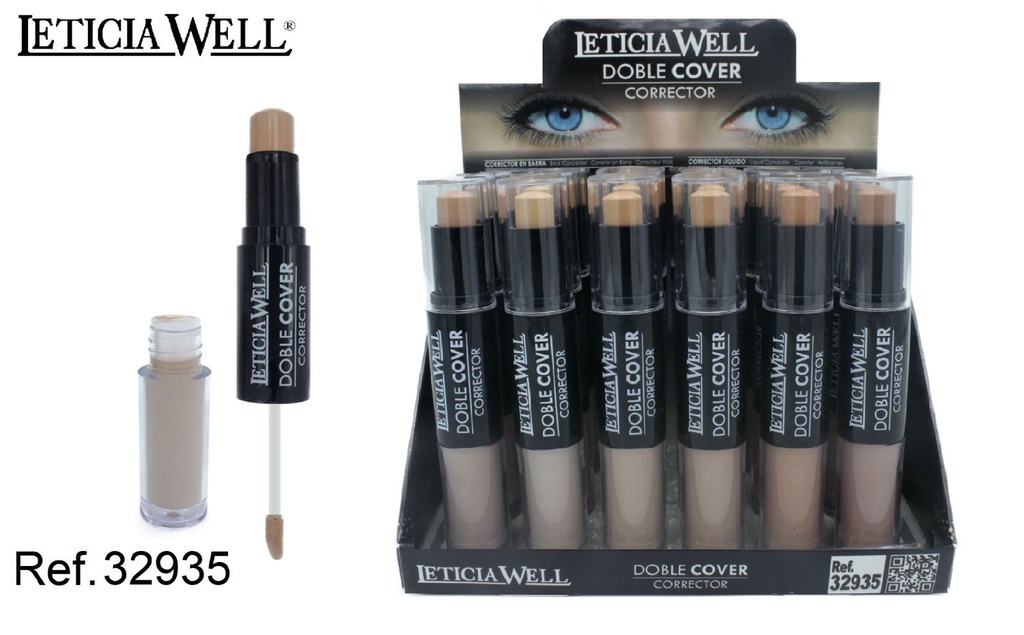 Corrector doble en barra y líquido 24/U 32935 LW - Maquillaje
