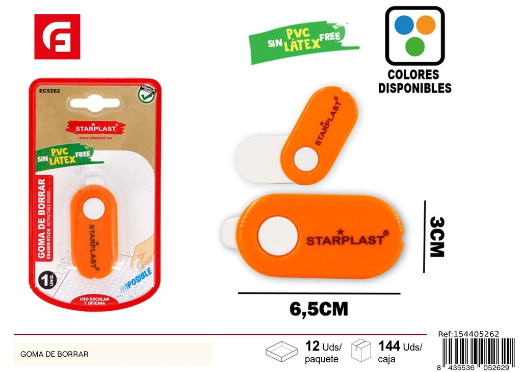 Goma de borrar - Material escolar y útiles de oficina