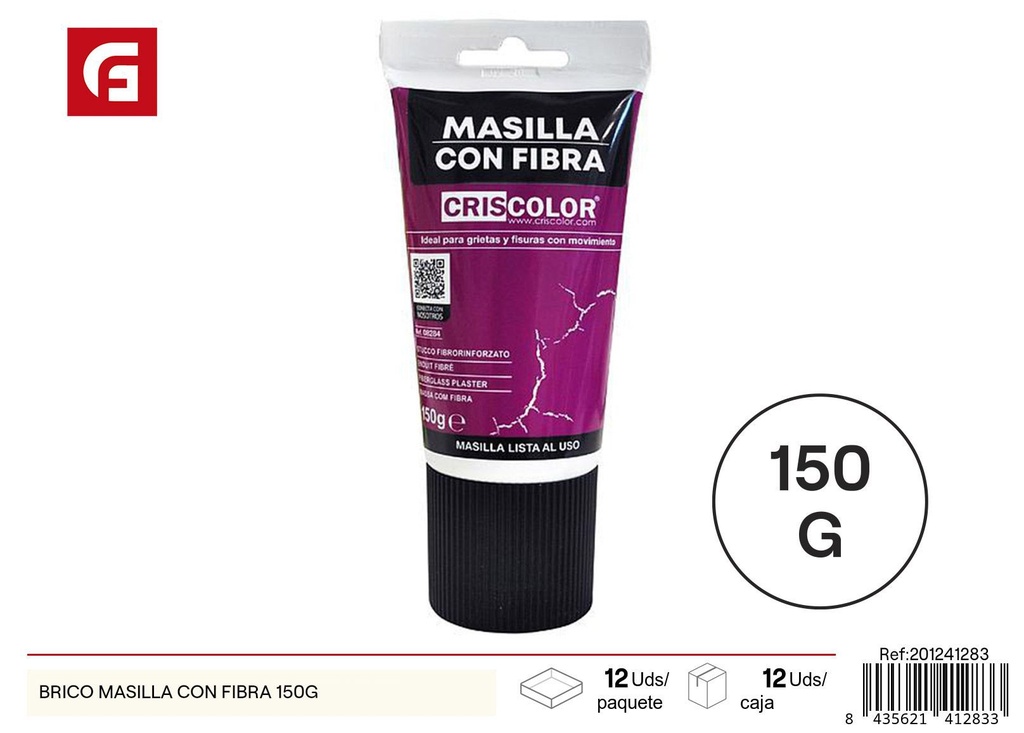 Masilla Bricolaje con fibra 150 g - Material de reparación y manualidades 