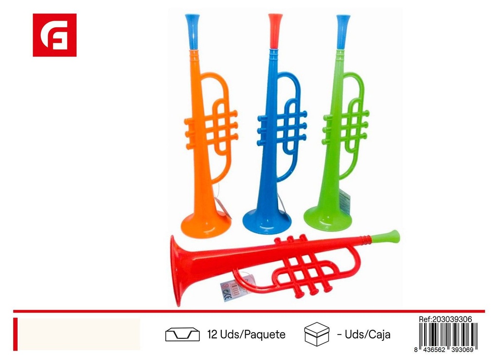 Trompeta grande 36*10 cm - Juguetes e instrumentos musicales