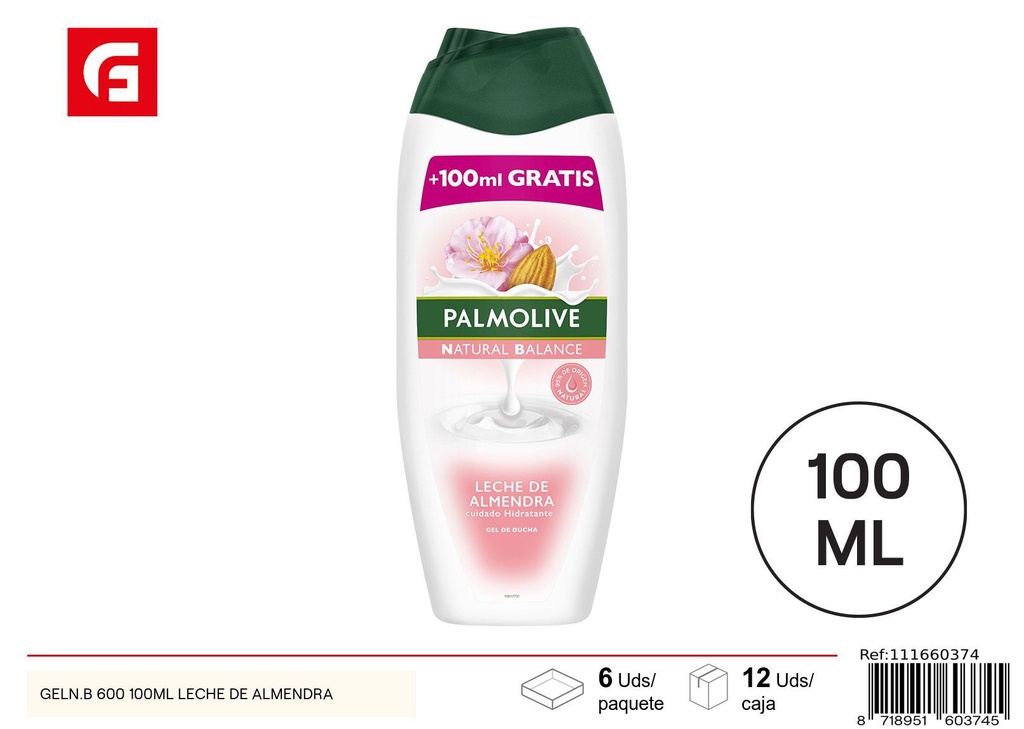 Gel de ducha de leche de almendra - 600 + 100 ml