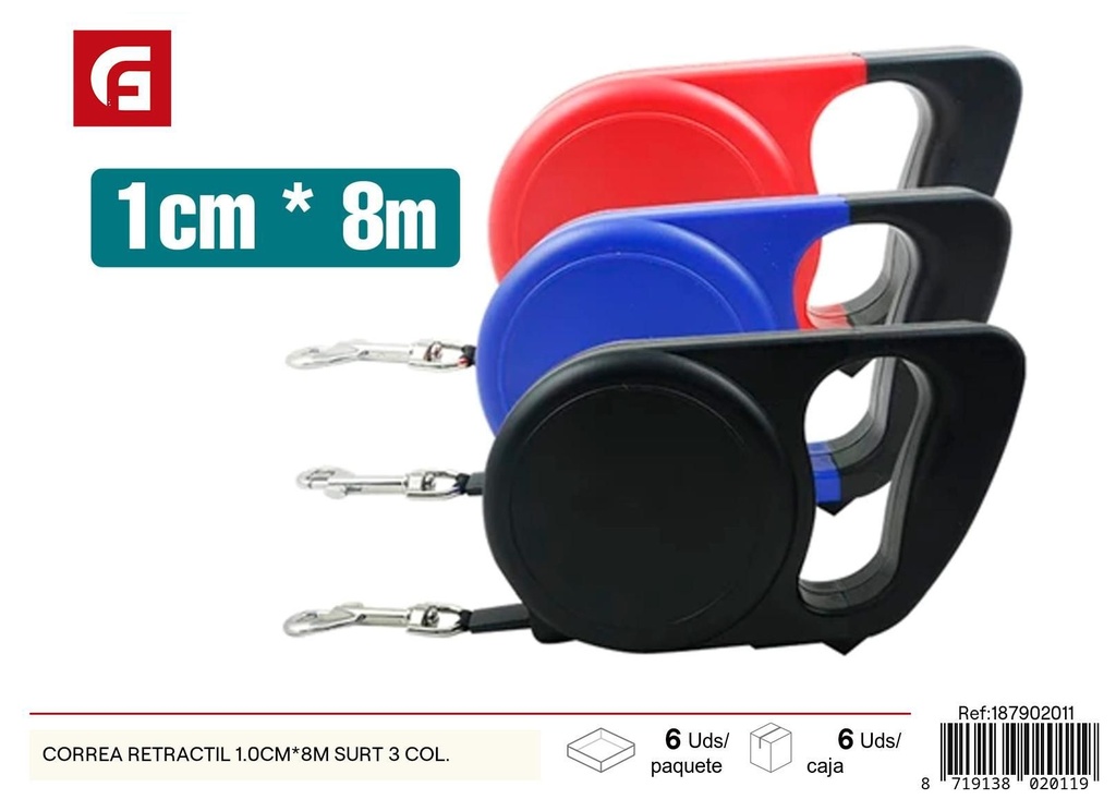 Corrrea automática para perros de hasta 35 kg 8m - Accesorios para mascotas
