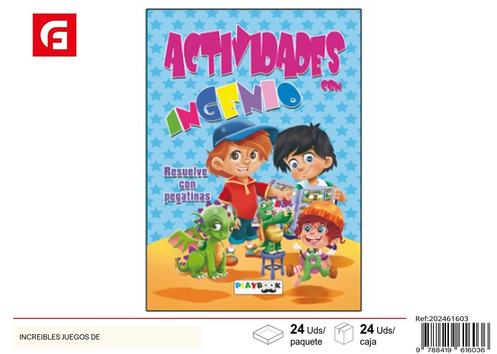 Libro "Increíbles juegos de" - Material escolar y libros de actividades