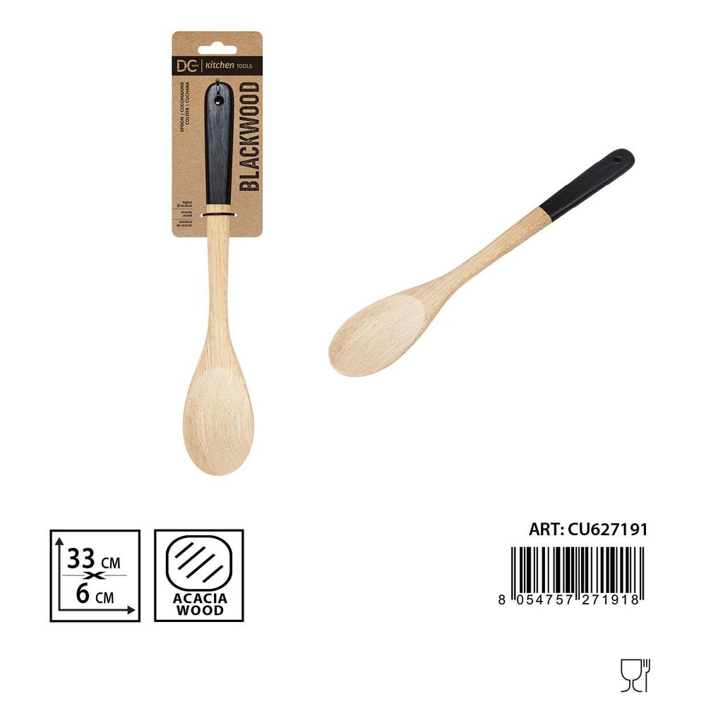 Cuchara de acacia 33x6cm - Accesorios de cocina de madera