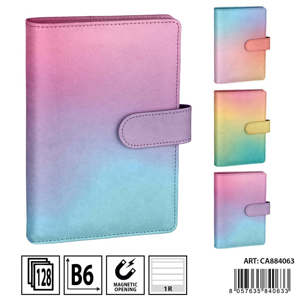 Libreta magnética de color B6 128 ff - Artículos de papelería