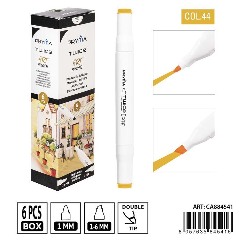 Rotulador de doble punta 2-5/3mm color 44 - Artículos de escritura