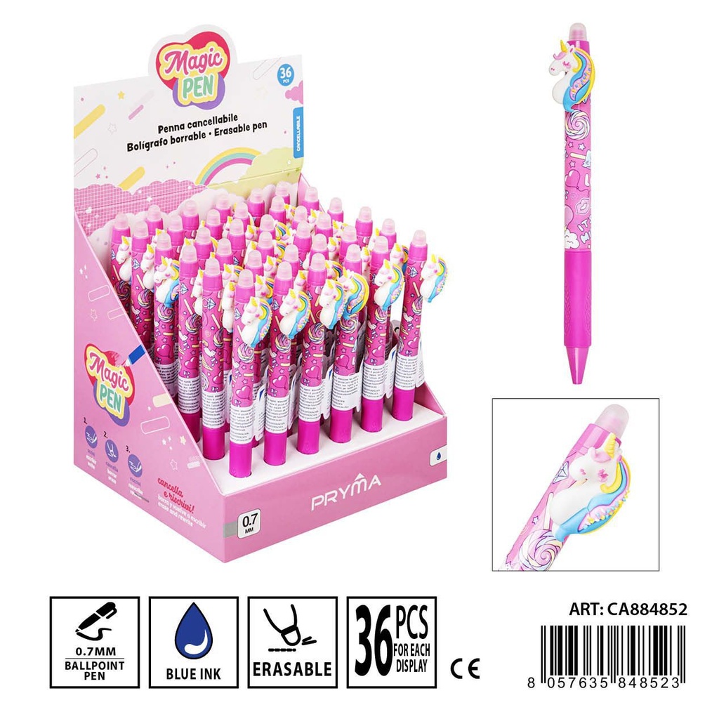 Bolígrafo borrable pluma mágica unicornio 0.7 mm - Papelería y artículos de oficina