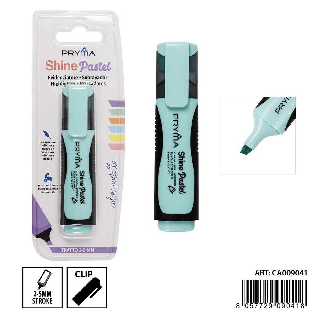 Subrayador color macaron 2/5mm azul pastel - Artículos de escritura