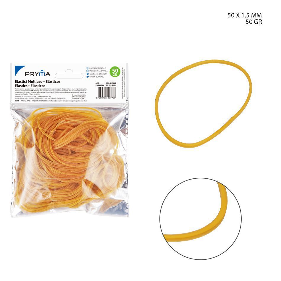 Goma elástica multiusos 5x0.15 cm 50 gr - Accesorios de oficina