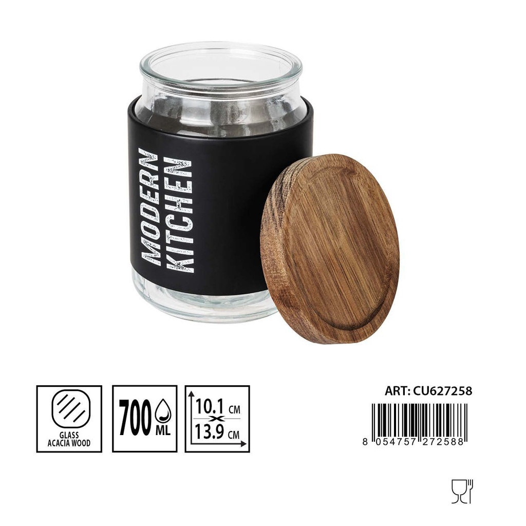 Bote de vidrio con tapa 700 ml - Utensilios de cocina