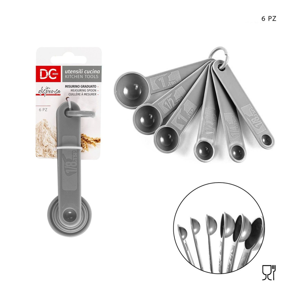 Medidoras graduadas plásticas 6 piezas - Utensilios de cocina