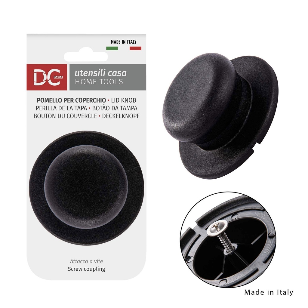 Perilla para tapa de olla negra - Accesorios de cocina