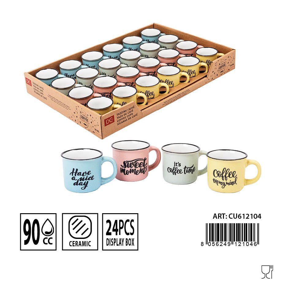 Taza para café 90cc - Cerámica y artículos de mesa